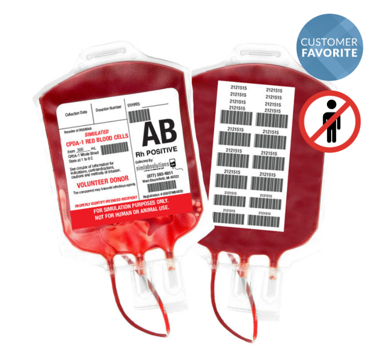 BSN 366-Blood Bag, simulated IV blood (Water Filled)